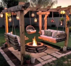 Creating A Destination Backyard With A Swing Pergola 
